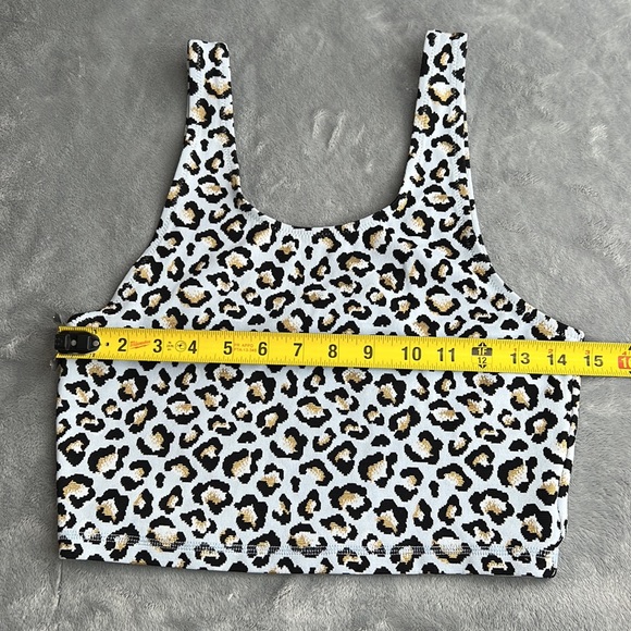 The Upside Ice Leopard Crop Top Size 8 - Picture 7 of 12
